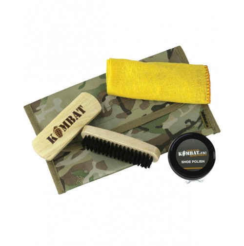 Kombat BTP Multicam Military Boot Care Kit WITH BALACK POLISH